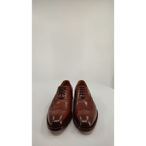 Quince Men Italian Leather Wingtip Oxford Cognac Shoes 10